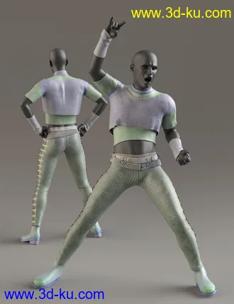 3D打印模型Rocker Dude for Genesis 8 Males的图片