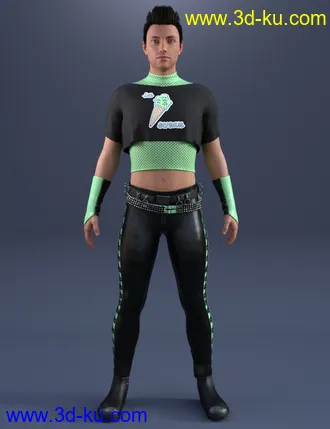 3D打印模型Rocker Dude Pastel Goth Textures的图片