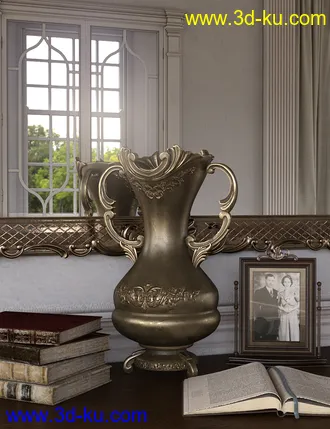 3D打印模型Rococo Vases Iray的图片