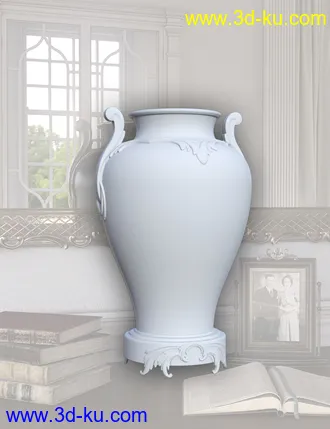 3D打印模型Rococo Vases Iray的图片