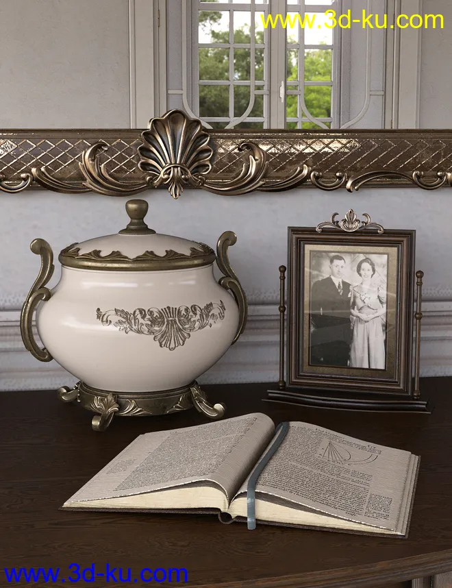Rococo Vases Iray模型的图片12
