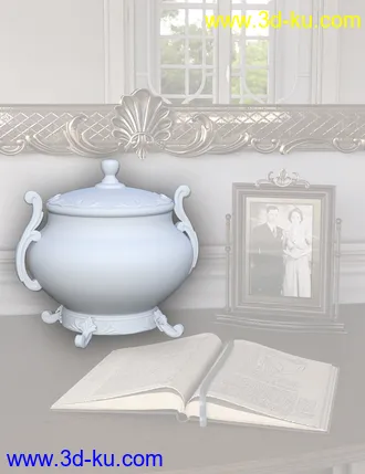 3D打印模型Rococo Vases Iray的图片