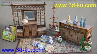 3D打印模型ROG Fantasy Home - Entrance Furniture Set的图片