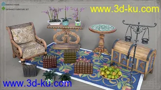 ROG Fantasy Home - Entrance Furniture Set模型的图片4