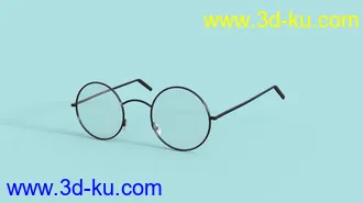 3D打印模型Round Eyeglasses for Genesis 8 Female的图片