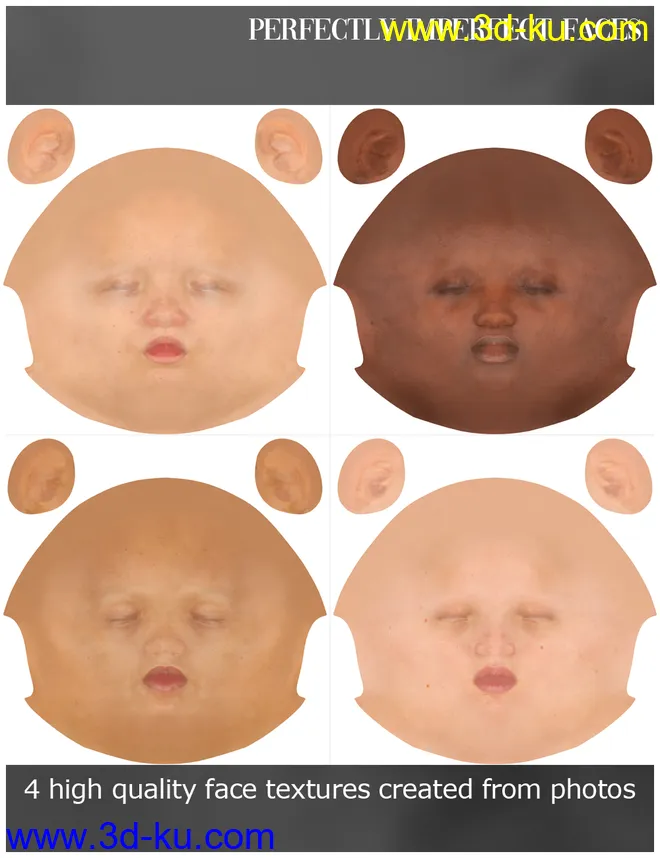 RY Perfectly Imperfect Faces Merchant Resource for Genesis 8.1 Female模型的图片2