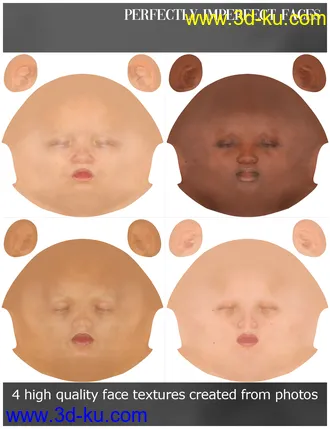 3D打印模型RY Perfectly Imperfect Faces Merchant Resource for Genesis 8.1 Female的图片