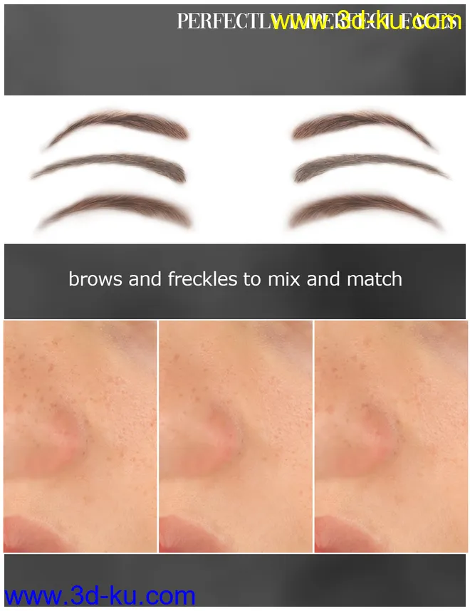 RY Perfectly Imperfect Faces Merchant Resource for Genesis 8.1 Female模型的图片3