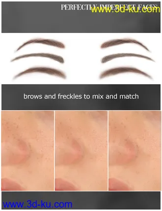 3D打印模型RY Perfectly Imperfect Faces Merchant Resource for Genesis 8.1 Female的图片