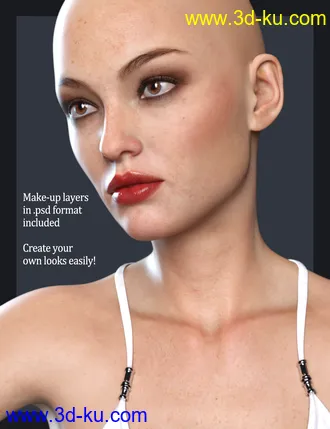 3D打印模型RY Perfectly Imperfect Skin 3 Merchant Resource for Genesis 8.1 Female的图片