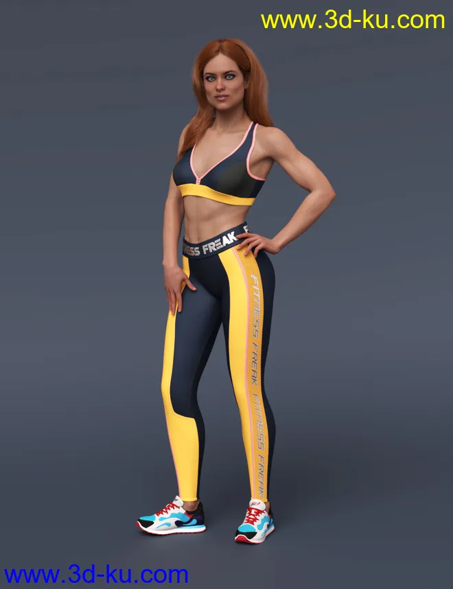S3D Fitness Freak Textures for Fitness Clothes模型的图片3