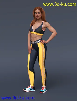 3D打印模型S3D Fitness Freak Textures for Fitness Clothes的图片