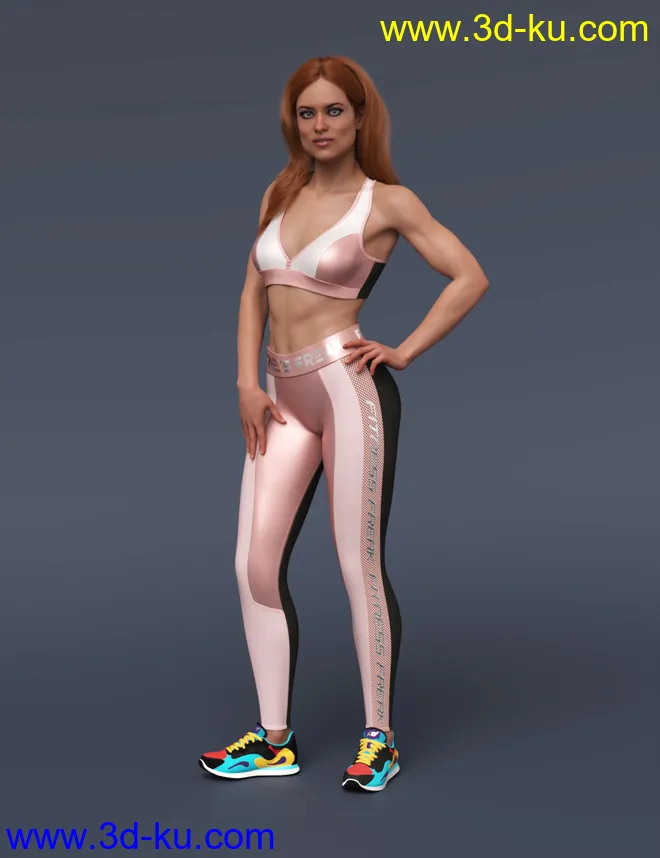 S3D Fitness Freak Textures for Fitness Clothes模型的图片6