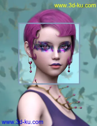 3D打印模型Sailors Ruin Mermaid-Inspired Geoshell Makeup for Genesis 3 and 8 Female的图片