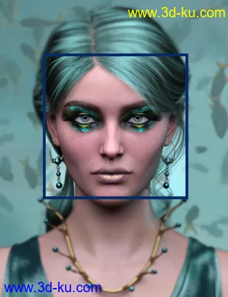 3D打印模型Sailors Ruin Mermaid-Inspired Geoshell Makeup for Genesis 3 and 8 Female的图片