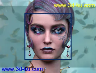 3D打印模型Sailors Ruin Mermaid-Inspired Geoshell Makeup for Genesis 3 and 8 Female的图片