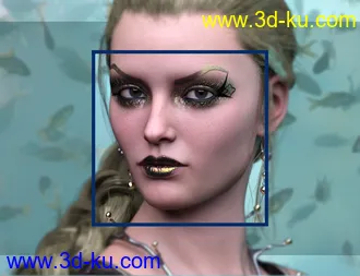 3D打印模型Sailors Ruin Mermaid-Inspired Geoshell Makeup for Genesis 3 and 8 Female的图片