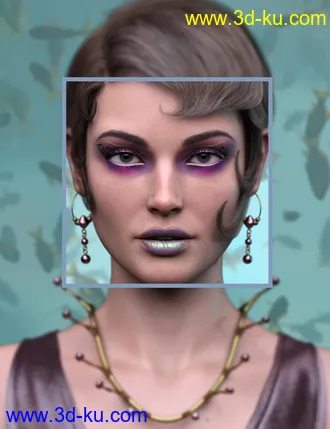 3D打印模型Sailors Ruin Mermaid-Inspired Geoshell Makeup for Genesis 3 and 8 Female的图片