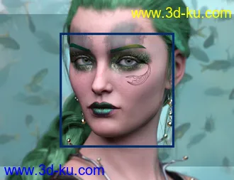 3D打印模型Sailors Ruin Mermaid-Inspired Geoshell Makeup for Genesis 3 and 8 Female的图片