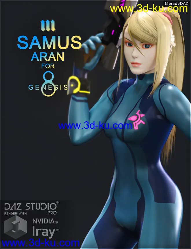Samus Aran for Genesis 8 and 8.1 Female模型的图片1