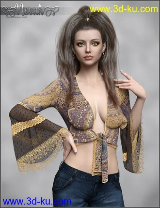 3D打印模型SASE Novah for Genesis 8 and 8.1 Female的图片