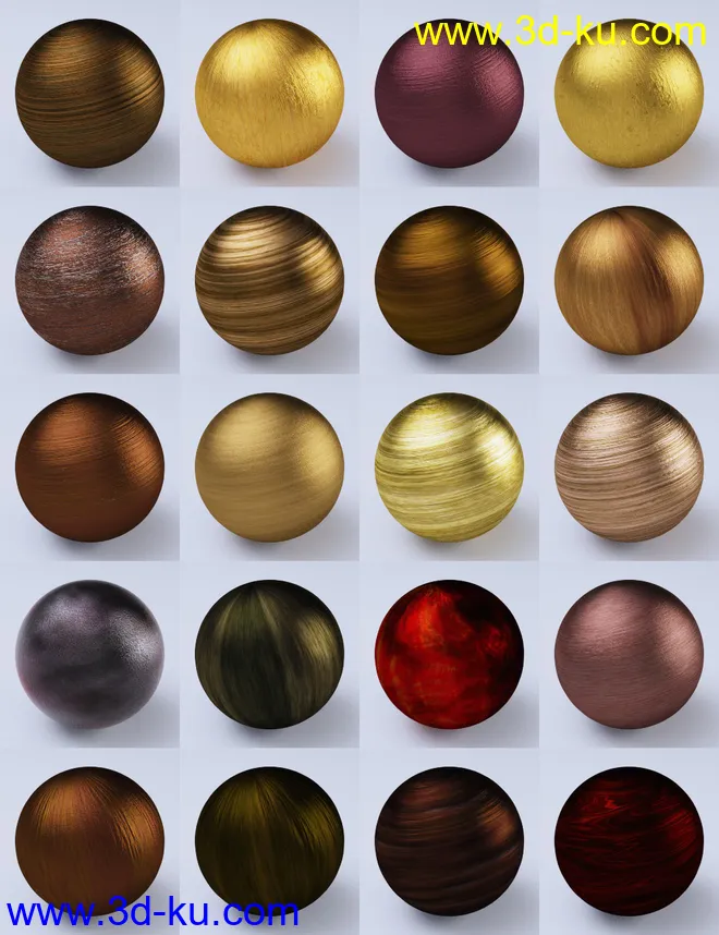 Satiny Wood Iray Shaders模型的图片2