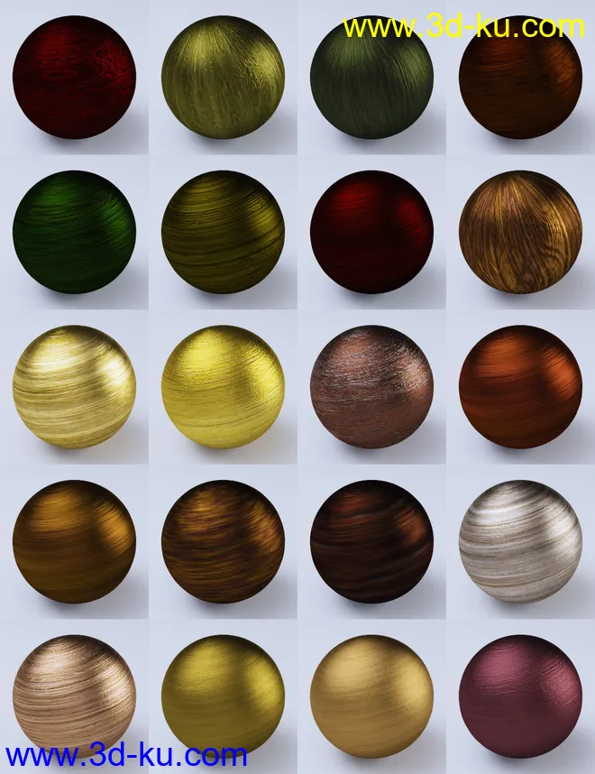 Satiny Wood Iray Shaders模型的图片3