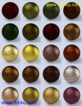 3D打印模型Satiny Wood Iray Shaders的图片