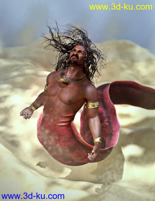 SBibb Cursed Merman Poses and Expressions for Zale 8.1模型的图片1