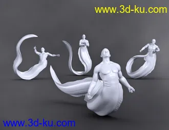 3D打印模型SBibb Cursed Merman Poses and Expressions for Zale 8.1的图片