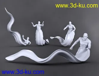 3D打印模型SBibb Cursed Merman Poses and Expressions for Zale 8.1的图片
