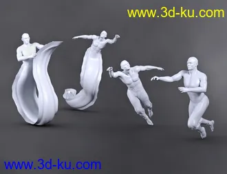 3D打印模型SBibb Cursed Merman Poses and Expressions for Zale 8.1的图片