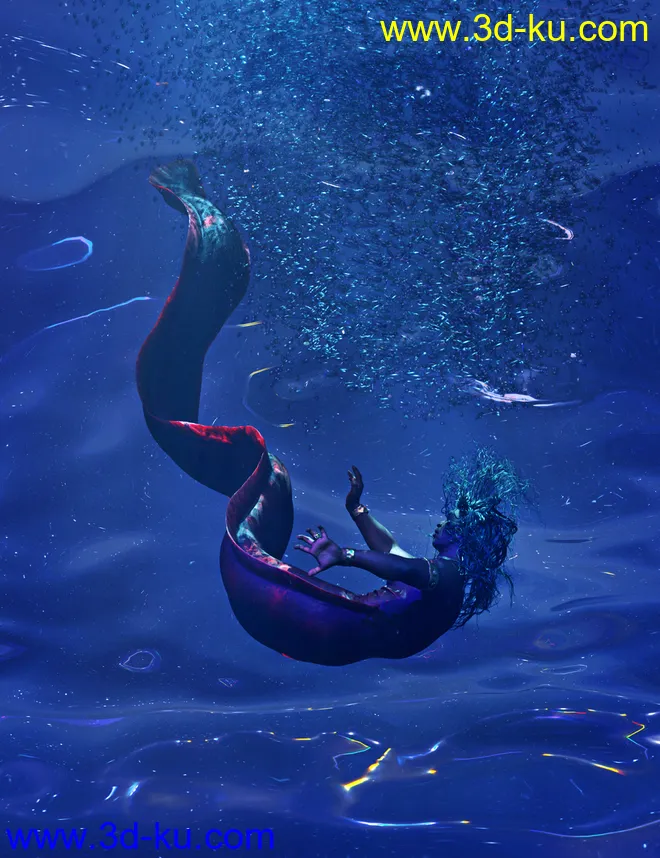 SBibb Cursed Merman Poses and Expressions for Zale 8.1模型的图片11