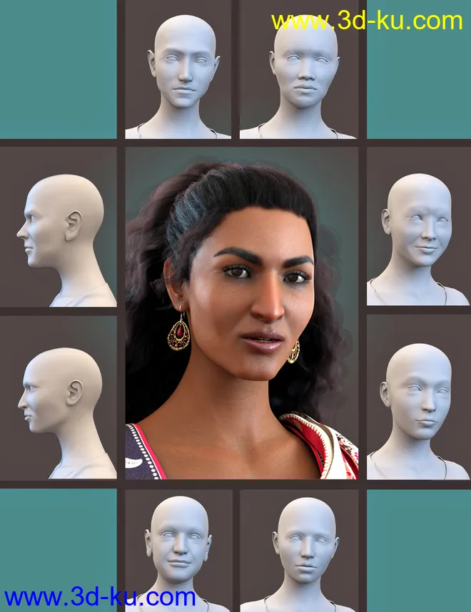 SBibb Diverse World Vol 2 for 200 Plus for Genesis 8 Female模型的图片1