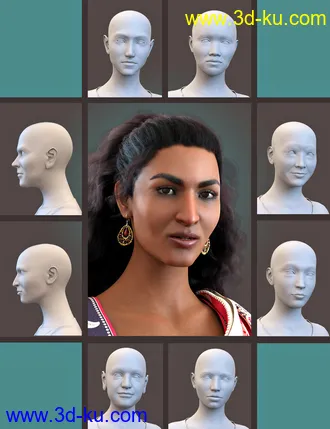 3D打印模型SBibb Diverse World Vol 2 for 200 Plus for Genesis 8 Female的图片
