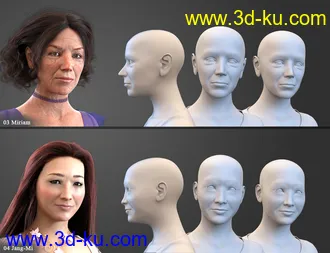 3D打印模型SBibb Diverse World Vol 2 for 200 Plus for Genesis 8 Female的图片