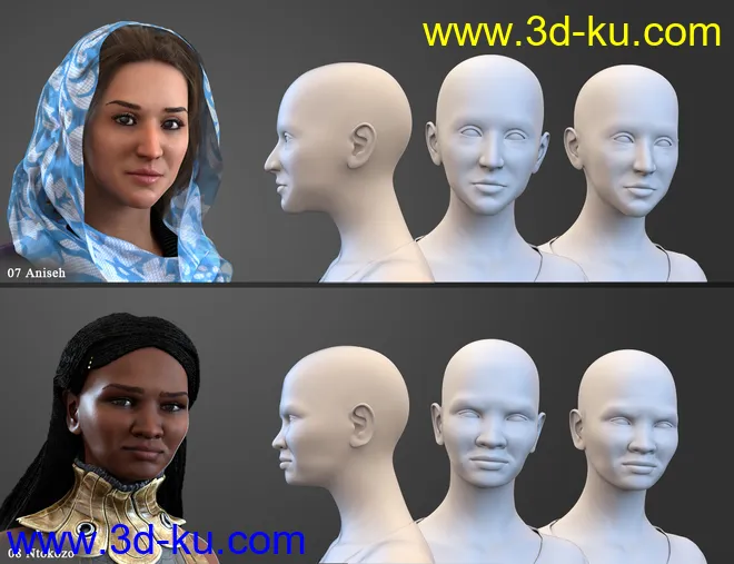 SBibb Diverse World Vol 2 for 200 Plus for Genesis 8 Female模型的图片6
