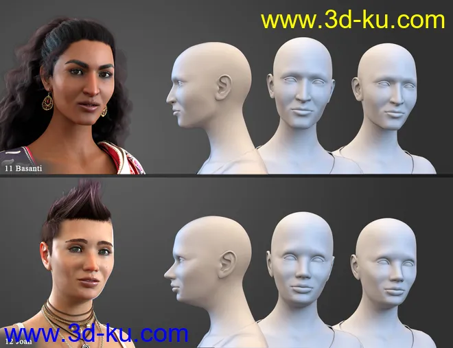 SBibb Diverse World Vol 2 for 200 Plus for Genesis 8 Female模型的图片8