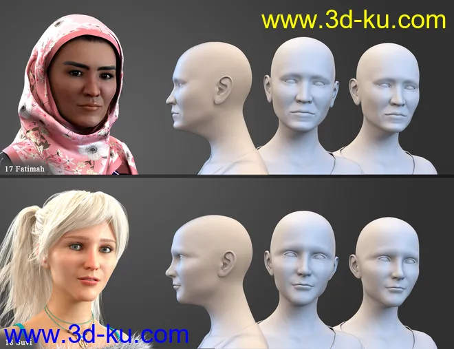 SBibb Diverse World Vol 2 for 200 Plus for Genesis 8 Female模型的图片11