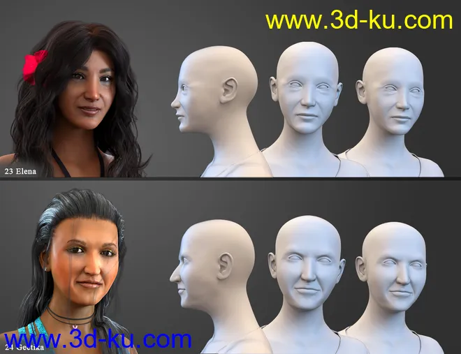 SBibb Diverse World Vol 2 for 200 Plus for Genesis 8 Female模型的图片14