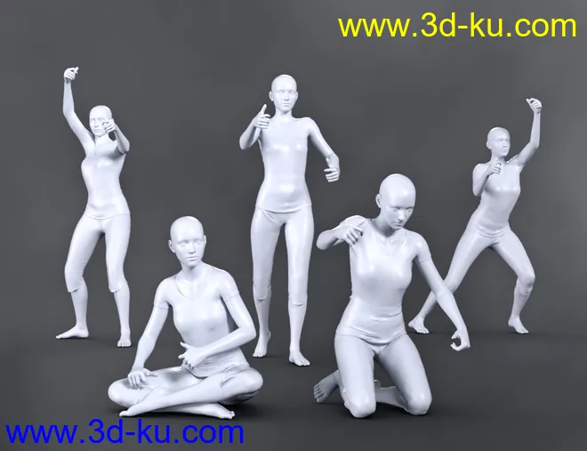 SBibb Taiko Props and Poses for Genesis 8 and 8.1模型的图片7