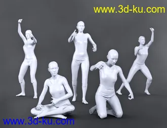 3D打印模型SBibb Taiko Props and Poses for Genesis 8 and 8.1的图片