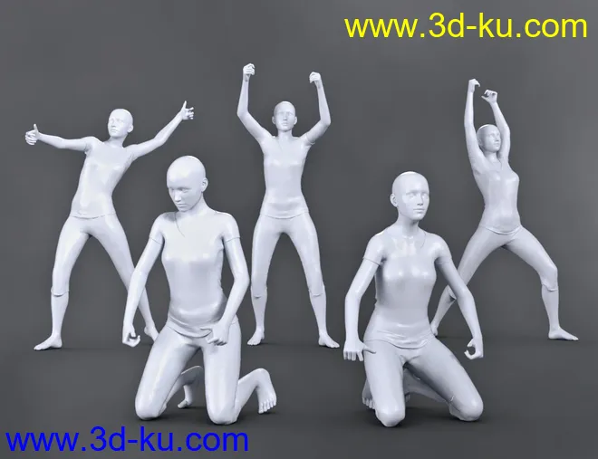 SBibb Taiko Props and Poses for Genesis 8 and 8.1模型的图片8