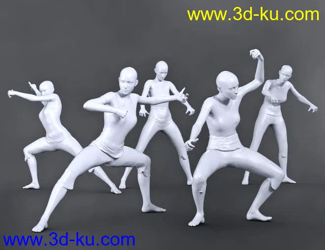 SBibb Taiko Props and Poses for Genesis 8 and 8.1模型的图片9