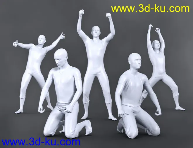 SBibb Taiko Props and Poses for Genesis 8 and 8.1模型的图片11