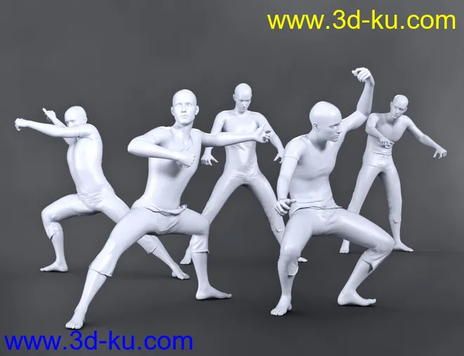 SBibb Taiko Props and Poses for Genesis 8 and 8.1模型的图片12