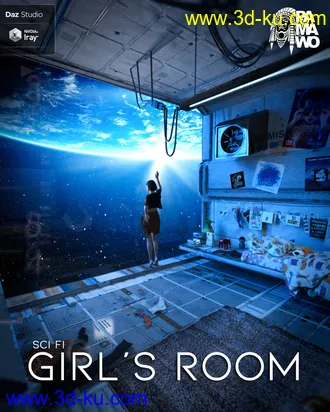 3D打印模型Sci Fi Girl's Room for DS的图片