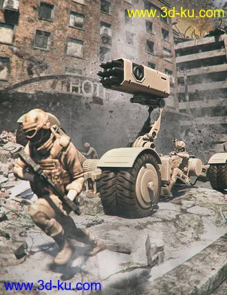 3D打印模型Sci-fi 4X4的图片