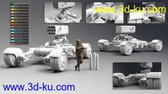 3D打印模型Sci-fi 4X4的图片
