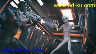 3D打印模型Sci-Fi Corridor Vignette的图片